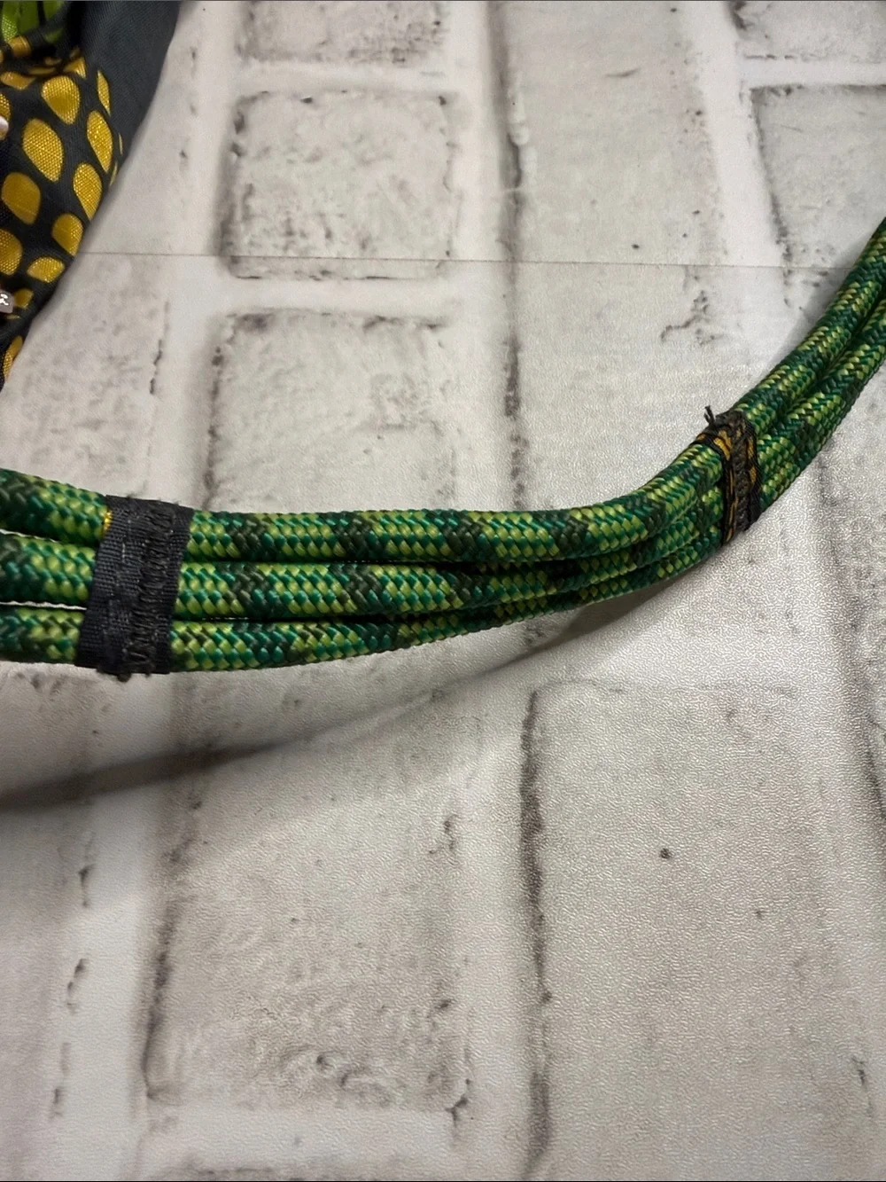 Kavu Black Sling Bag with Yellow Pineapple Print